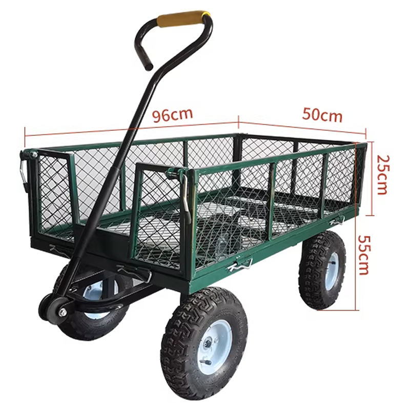 Four-wheeled handcart with rub - Sports Equipment Trolley avaliação e preço