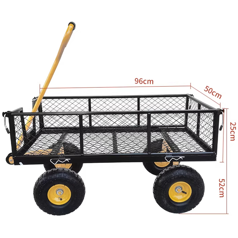 Four-wheeled handcart with rub - Sports Equipment Trolley avaliação e preço