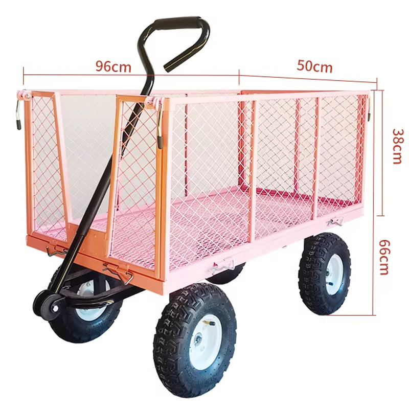 Four-wheeled handcart with rub - Sports Equipment Trolley avaliação e preço