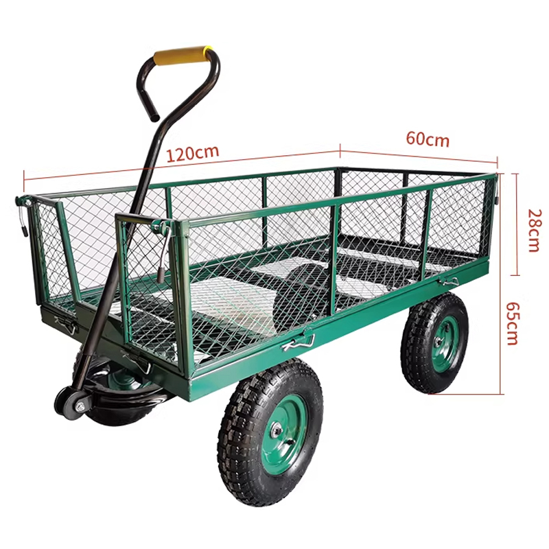 Four-wheeled handcart with rub - Sports Equipment Trolley avaliação e preço