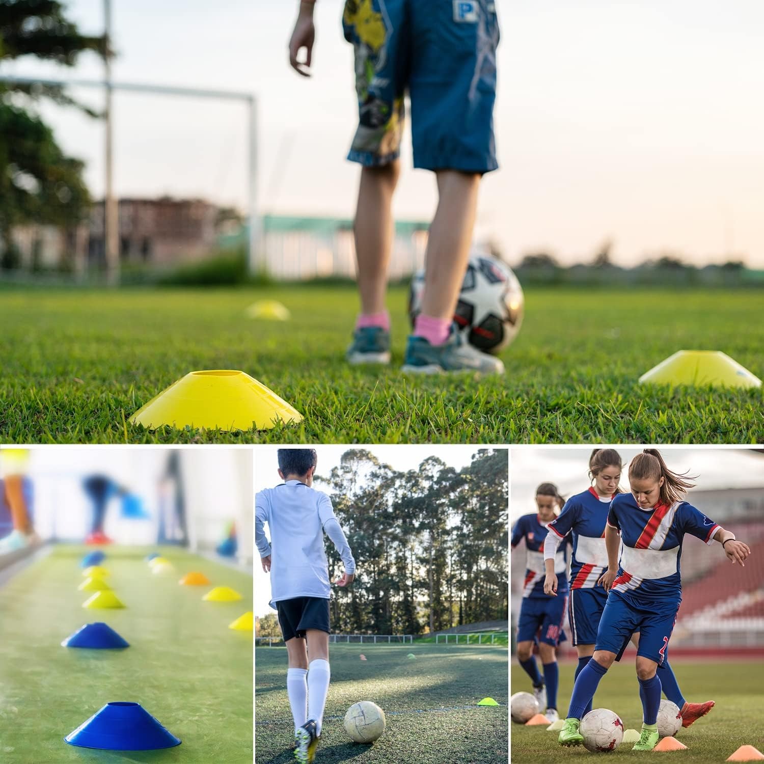 5 Pcs football training plate  - Sports Equipment For Training avaliação e preço