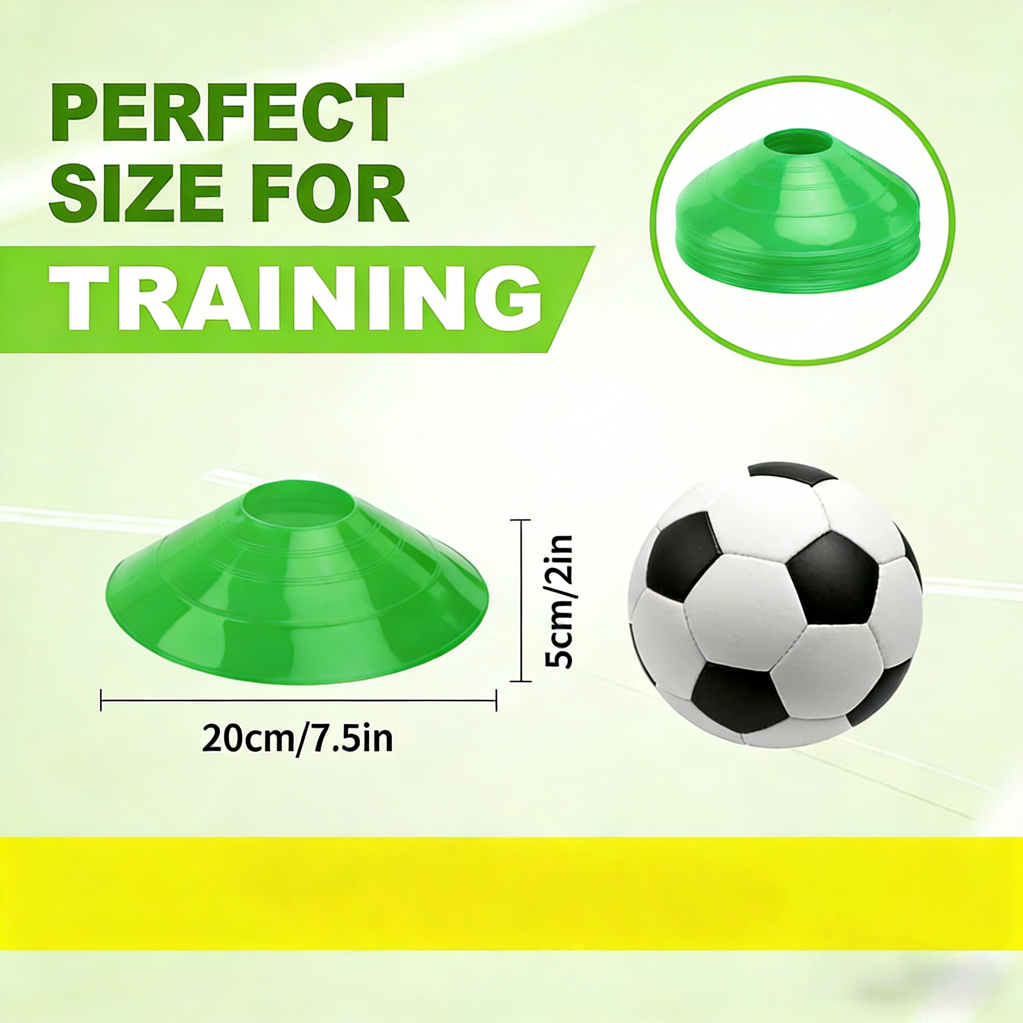 5 Pcs football training plate  - Sports Equipment For Training avaliação e preço