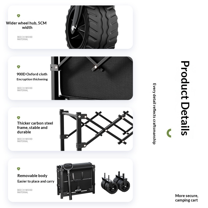 Folding Portable Trolley Cart  - Sports Equipment Trolley avaliação e preço