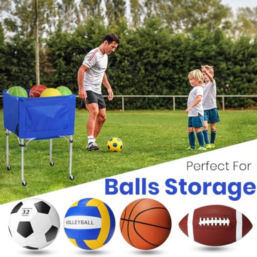 Volleyball Ball cart with Whee - Sports Equipment Cart avaliação e preço