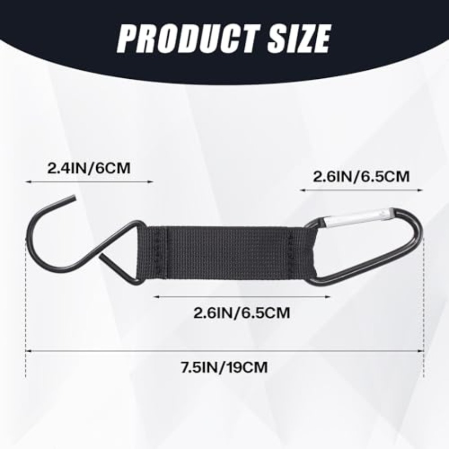 2 PCS Carabiner Fence Hooks Ny - Sports Equipment For Tennis avaliação e preço